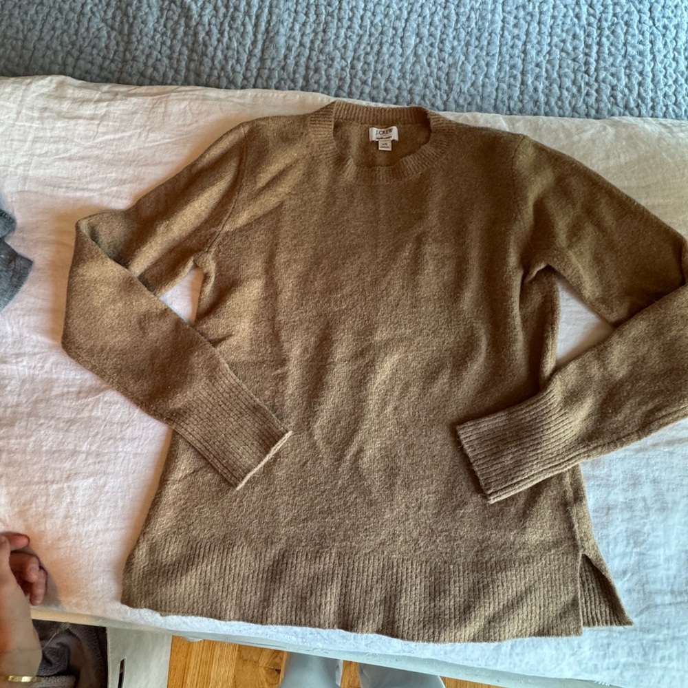 J. Crew Extra-Soft Tan Sweater